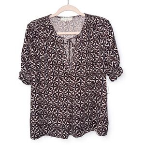 Treasure & Bond Womens Peasant Top
Blouse Short Sleeves Size XS‎